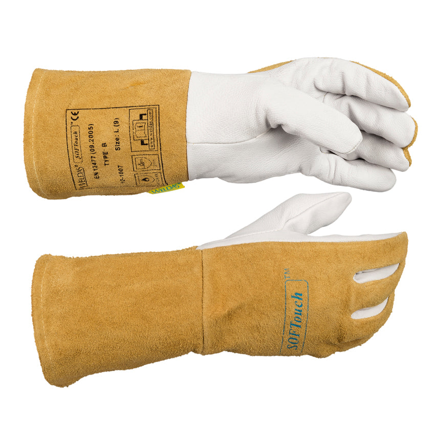 Weldas SOFTouch Goatskin/Leather Welding Gloves
