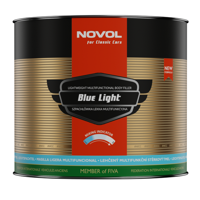 NOVOL Classic Car BLUE LIGHT Body Filler, 3.6kg