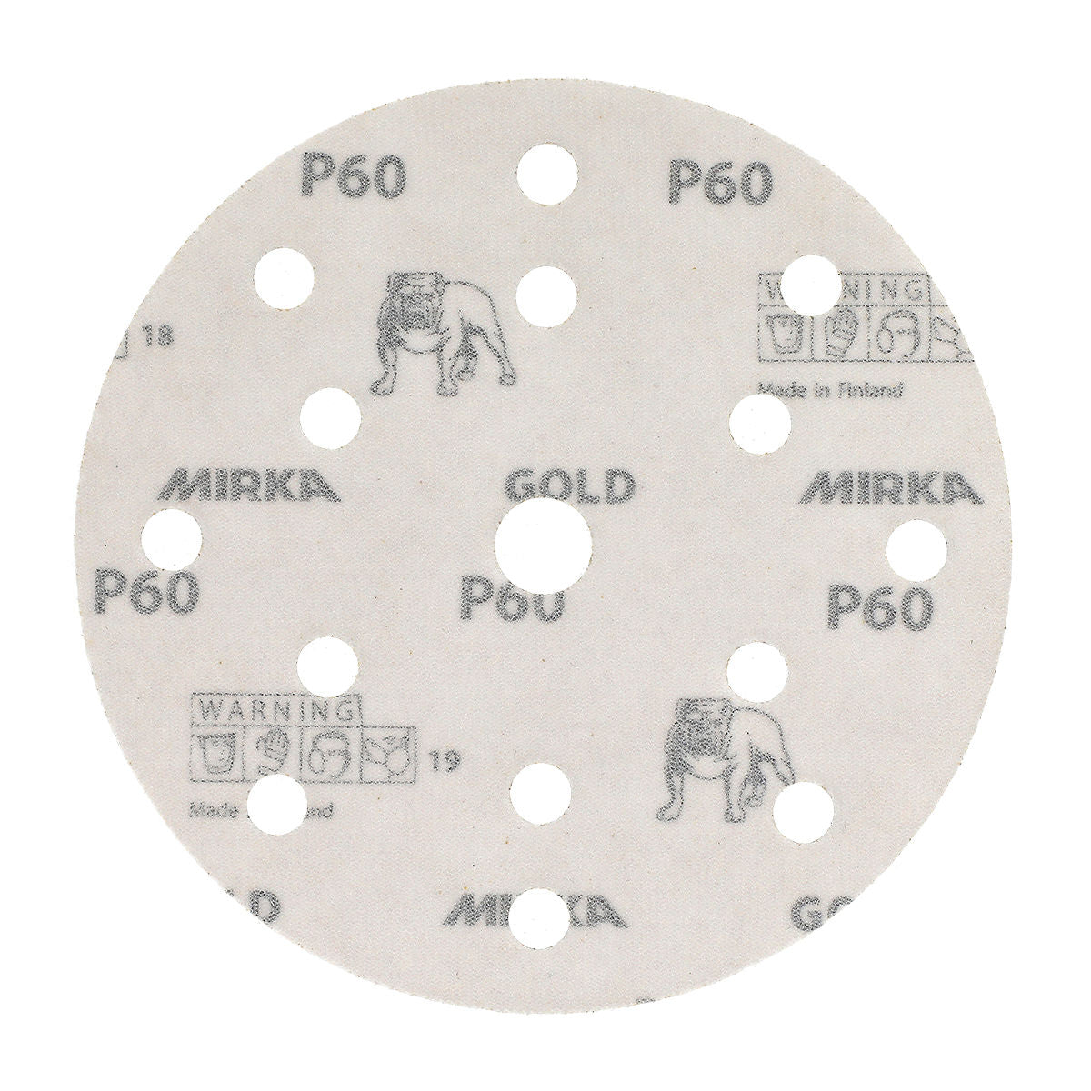 Mirka Gold Sanding Disc, 150mm Grip, 15 Holes, 100pc