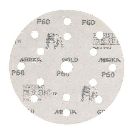 Mirka Gold Sanding Disc, 150mm Grip, 15 Holes, 100pc