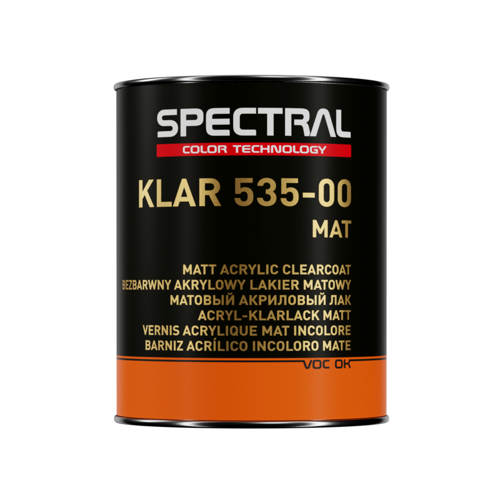 SPECTRAL KLAR 535-00 Matt Acrylic Clearcoat Lacquer, 1L