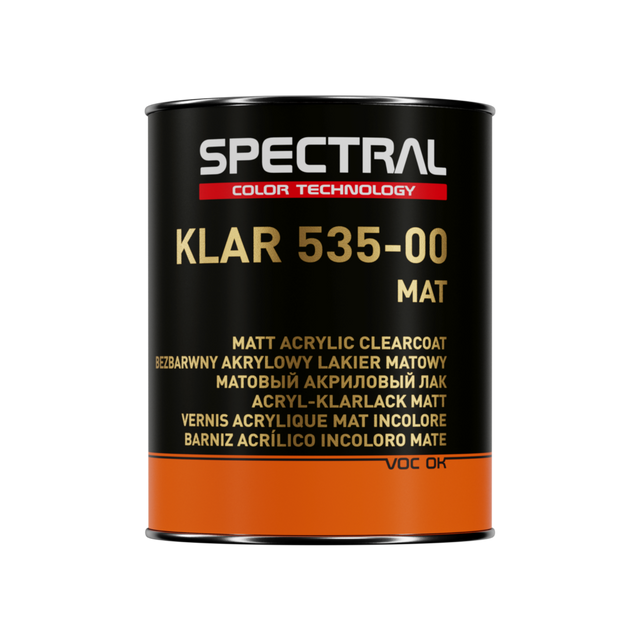 SPECTRAL KLAR 535-00 Matt Acrylic Clearcoat Lacquer, 1L