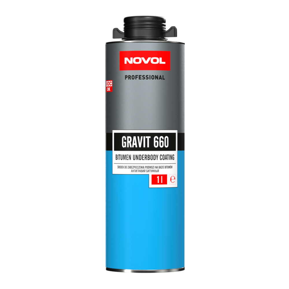 NOVOL GRAVIT 660 Bitumen Underbody Coating, 1L