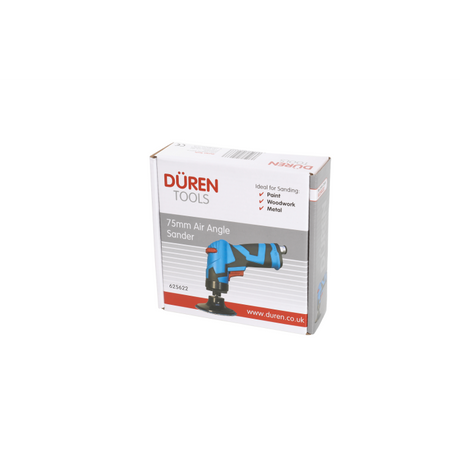 Duren Air Operated 75mm Angle Sander