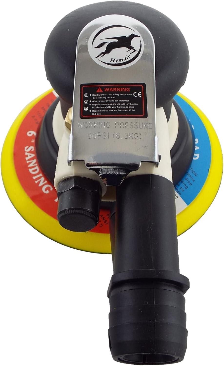Hymair 6"/150mm DA Air Palm Sander, Dust Extraction