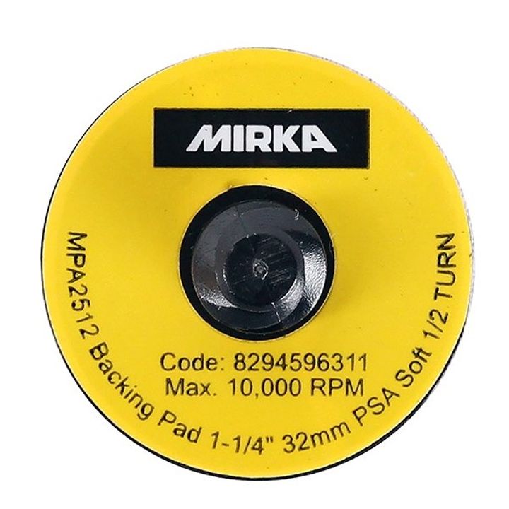 Mirka Quick Lock Backing Pad, 32mm, PSA/Self Adhesive, Soft