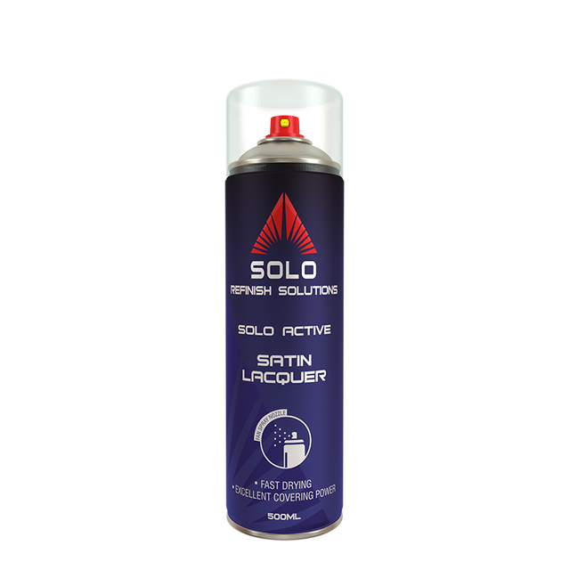 Solo Active Satin Lacquer Aerosol, 500ml
