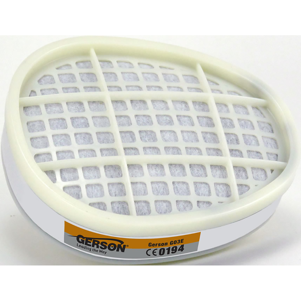 Gerson G30E Respirator Cartridge Filter, A1B1, 2pc