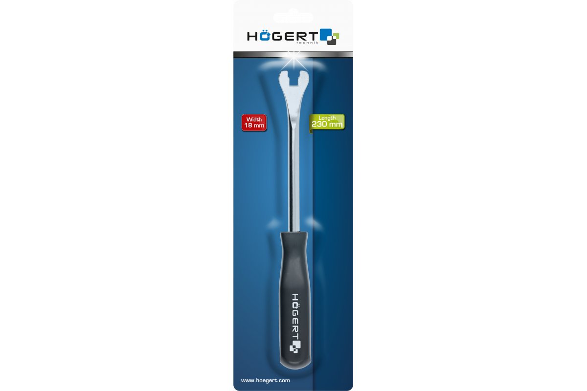 Högert Technik Trim Clip Removal Tool, 18mm x 230mm