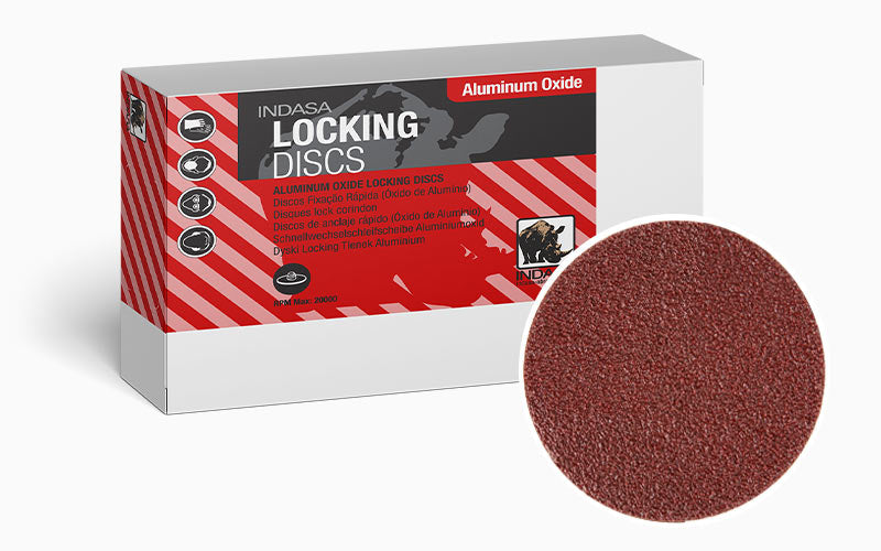 INDASA Aluminium Oxide Roloc Sanding Disc, 50mm, 25 Pack