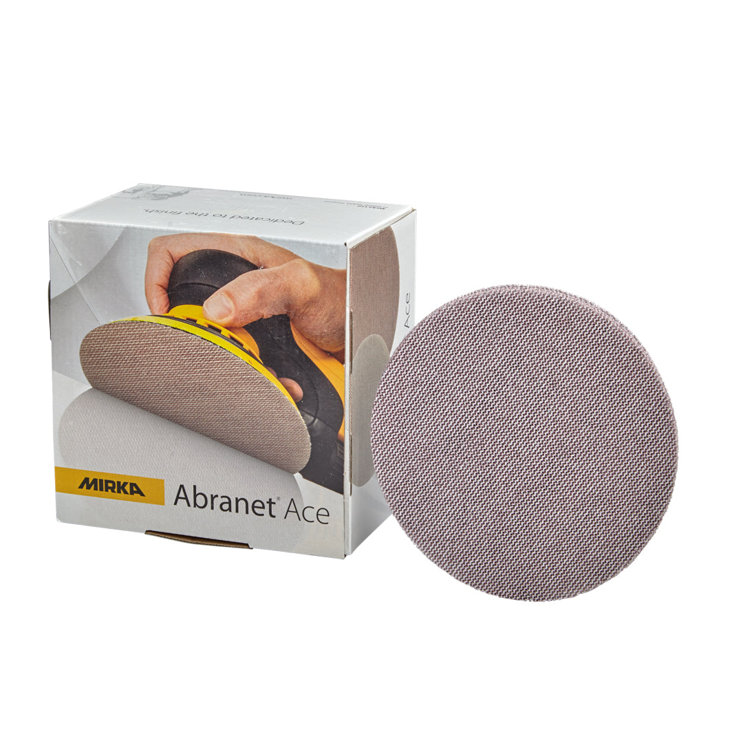 Mirka Abranet Ace DA Sanding Disc, 150mm Velcro, 50 Pack