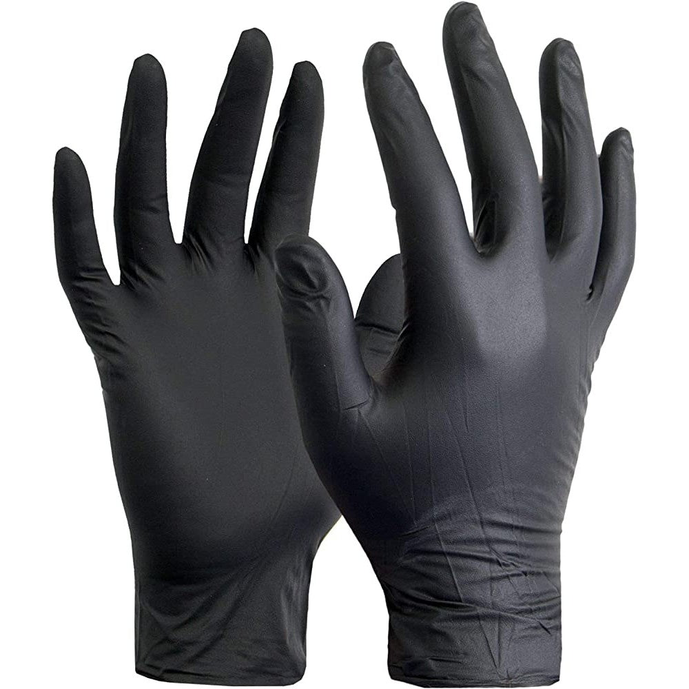 Black Nitrile Gloves, 100 Pack