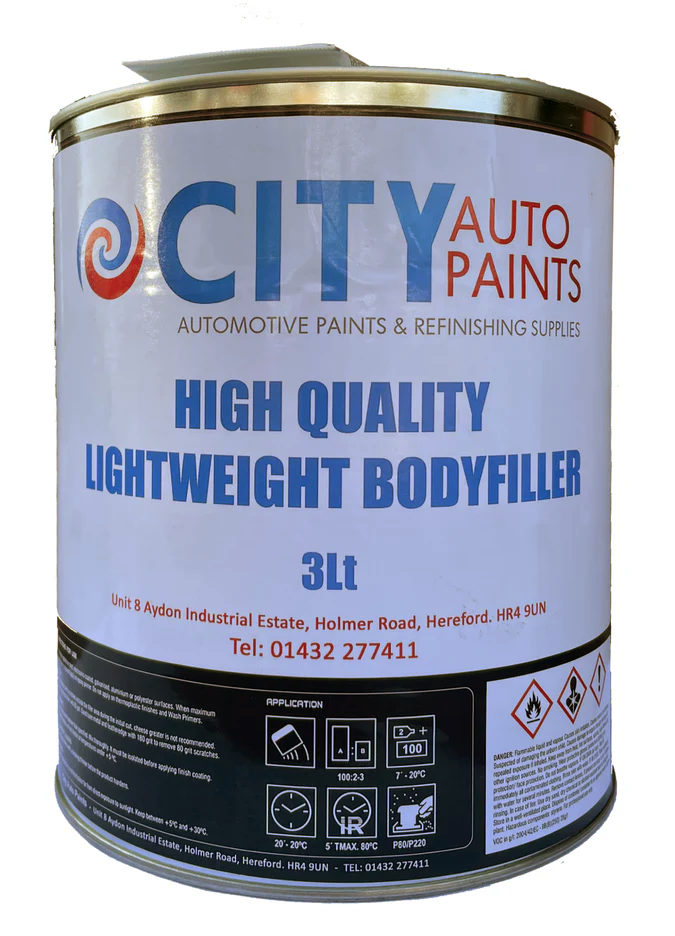 City Auto Paints Lightweight Body Filler, 3L