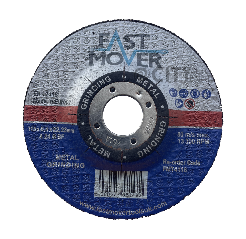 FMT Metal Grinding Disc, 4½" 115mm x 22mm x 6.4mm