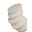 FMT Hard White Compounding Pad, H&L Back, 150mm x 25mm, 5pc