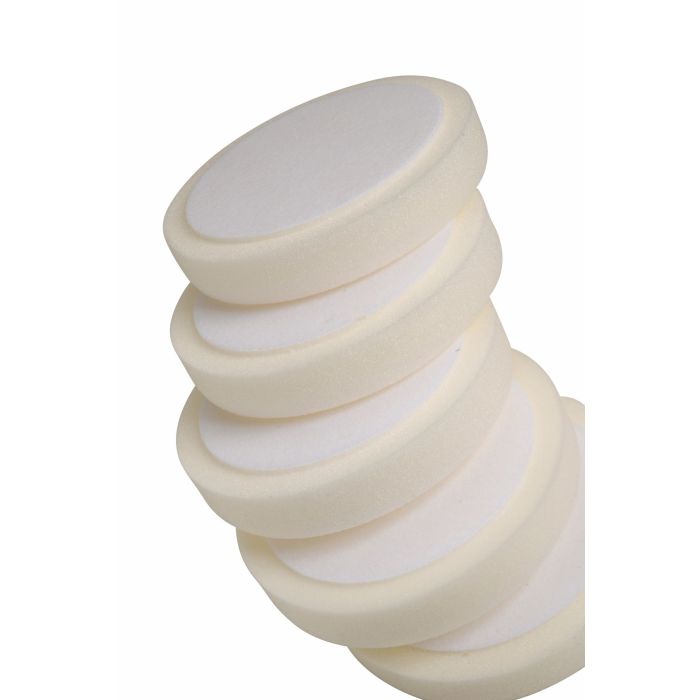 FMT Hard White Compounding Pad, H&L Back, 150mm x 25mm, 5pc