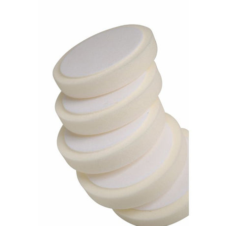 FMT Hard White Compounding Pad, H&L Back, 150mm x 25mm, 5pc