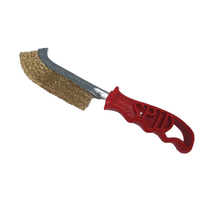 FMT Brass Wire Brush With Plastic Handle