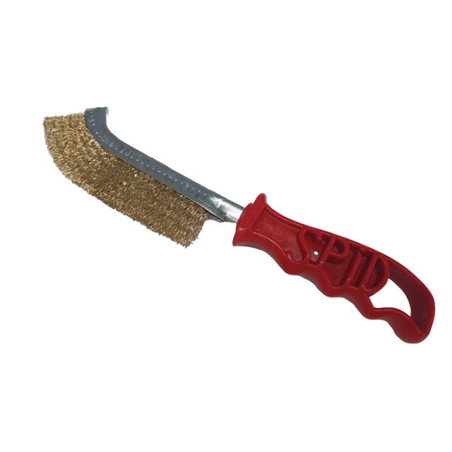 FMT Brass Wire Brush With Plastic Handle
