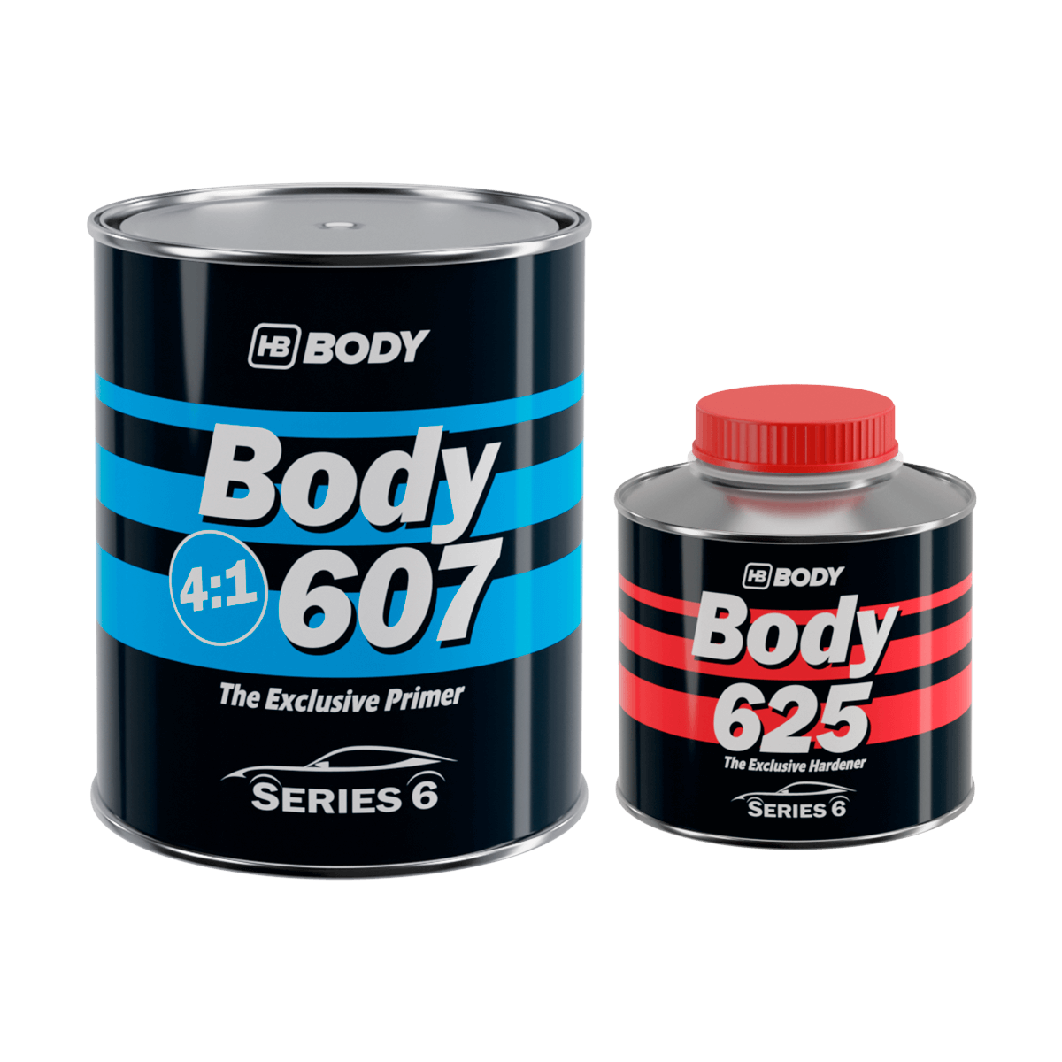 HB BODY Body 607 Filling Primer + Hardener, 1L Kit
