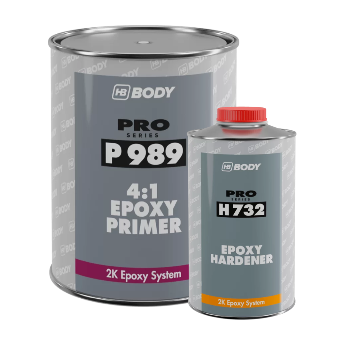 HB Body P989 4:1 Epoxy Primer + Hardener, 5L Kit