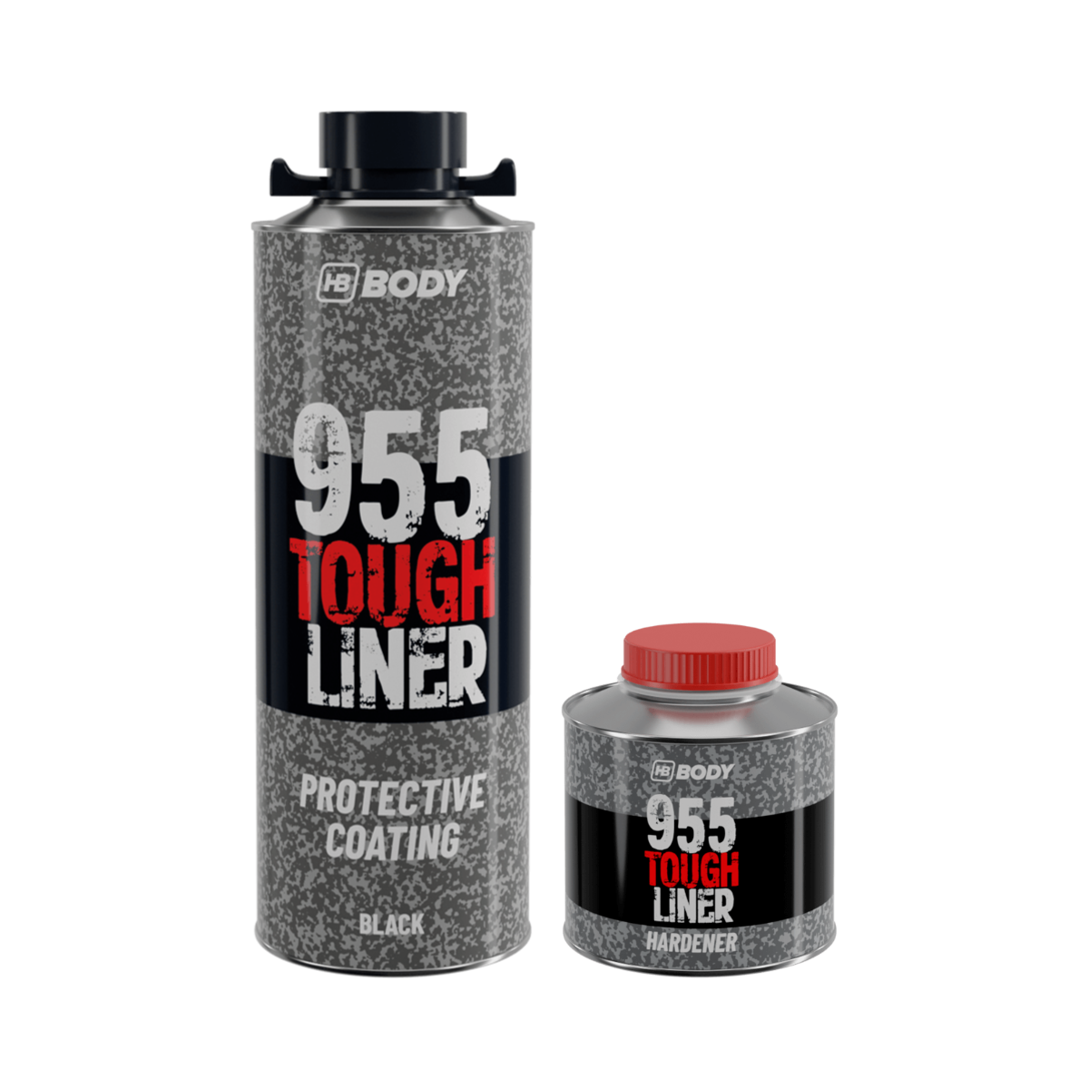 HB Body 955 Tough Liner + Hardener, 800ml Kit