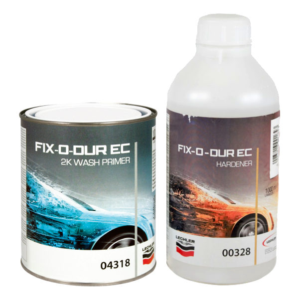 Lechler Fix-O-Dur EC 2K Wash/Etch Primer + Hardener, 2L Kit