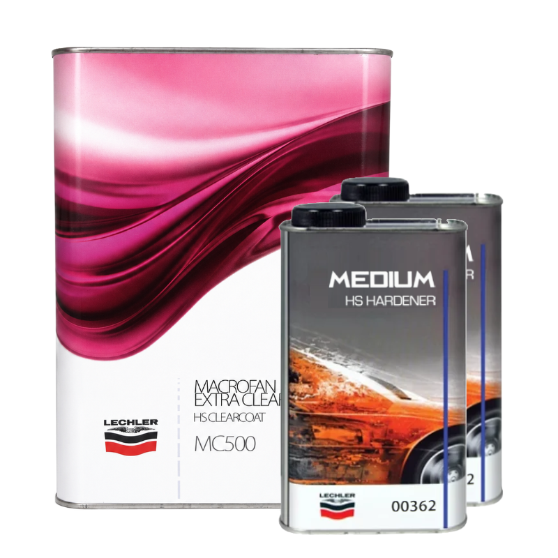 Lechler Macrofan MC500 HS Extra Clearcoat Lacquer + Hardener, 6L Kit