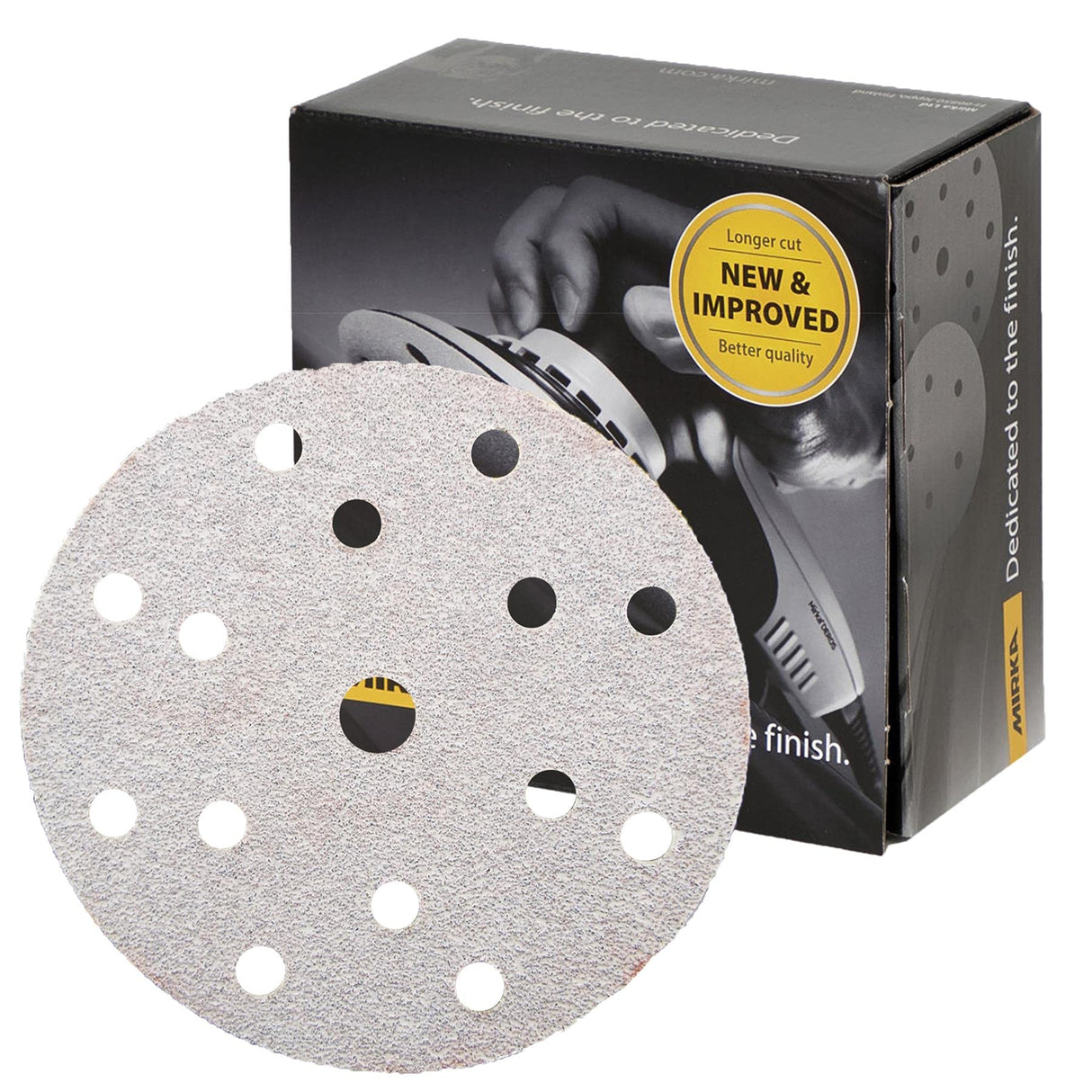 Mirka Basecut DA Sanding Disc, 150mm Velcro, 15 Holes