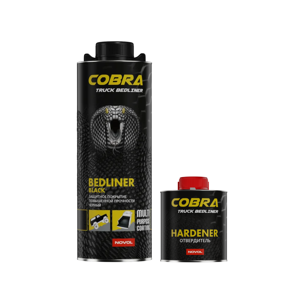 NOVOL COBRA BEDLINER + Hardener, 800ml Kit