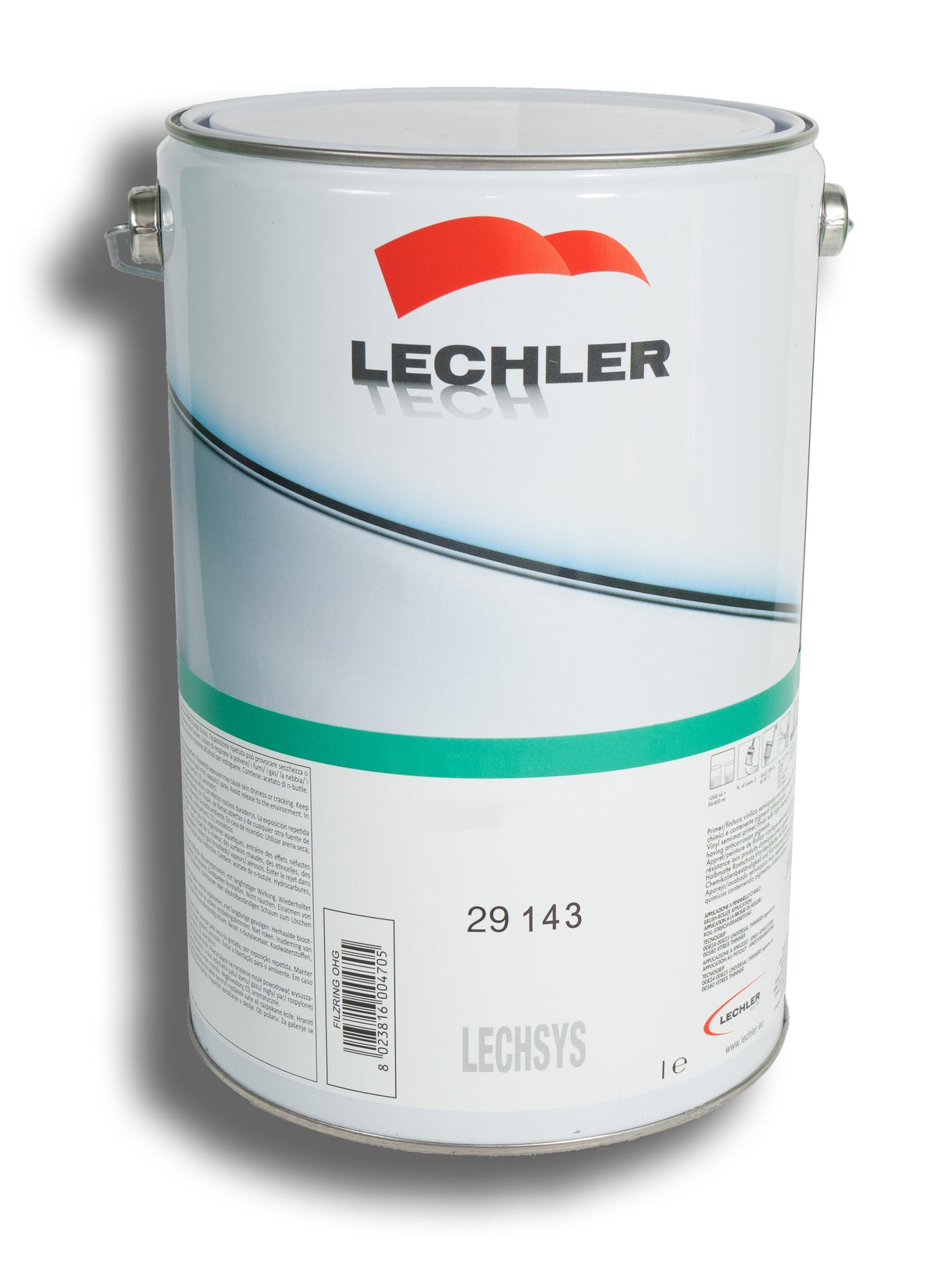 Lechler Lechsys 29143 DTM Gloss Clearcoat Lacquer, 3.2L