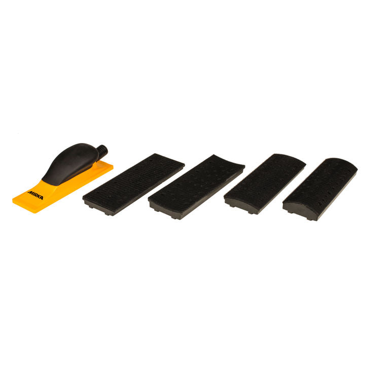 Mirka Yellow Hand Sanding Block Kit, 70mm x 198mm