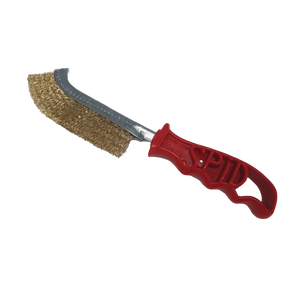FMT Brass Wire Brush With Plastic Handle