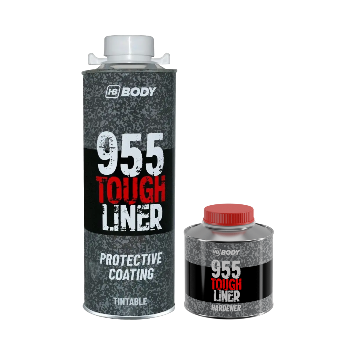 HB Body 955 Tough Liner + Hardener, 800ml Kit