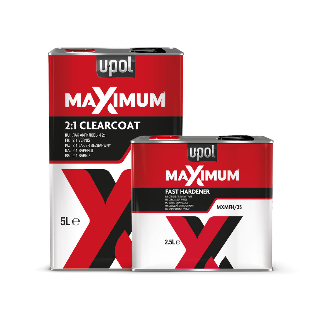 U-POL MAXIMUM HS Clearcoat + Fast Hardener, 7.5L Kit